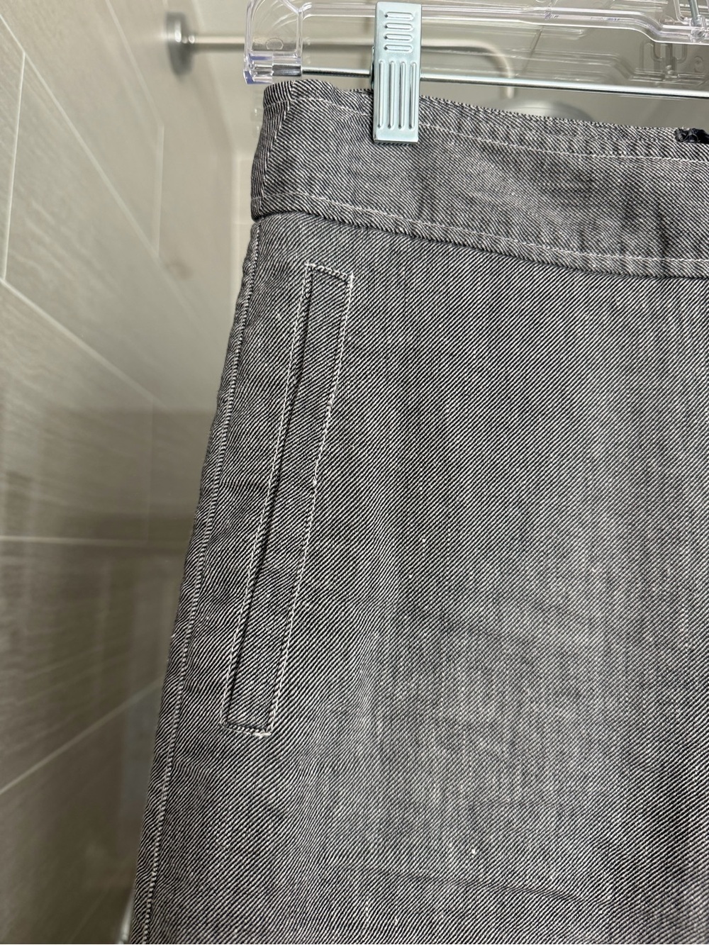 Women’s Wide-Leg Casual Pants in Gray - Picture 3 of 4